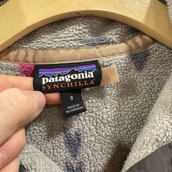 Patagonia Women's Snap-T Fleece Pullover Jacket Size S Multicolor Geometric - Picture 3 of 6